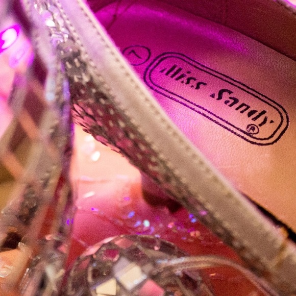 Silver Sequin Shoes HP  - Great Condition - Picture 4 of 7